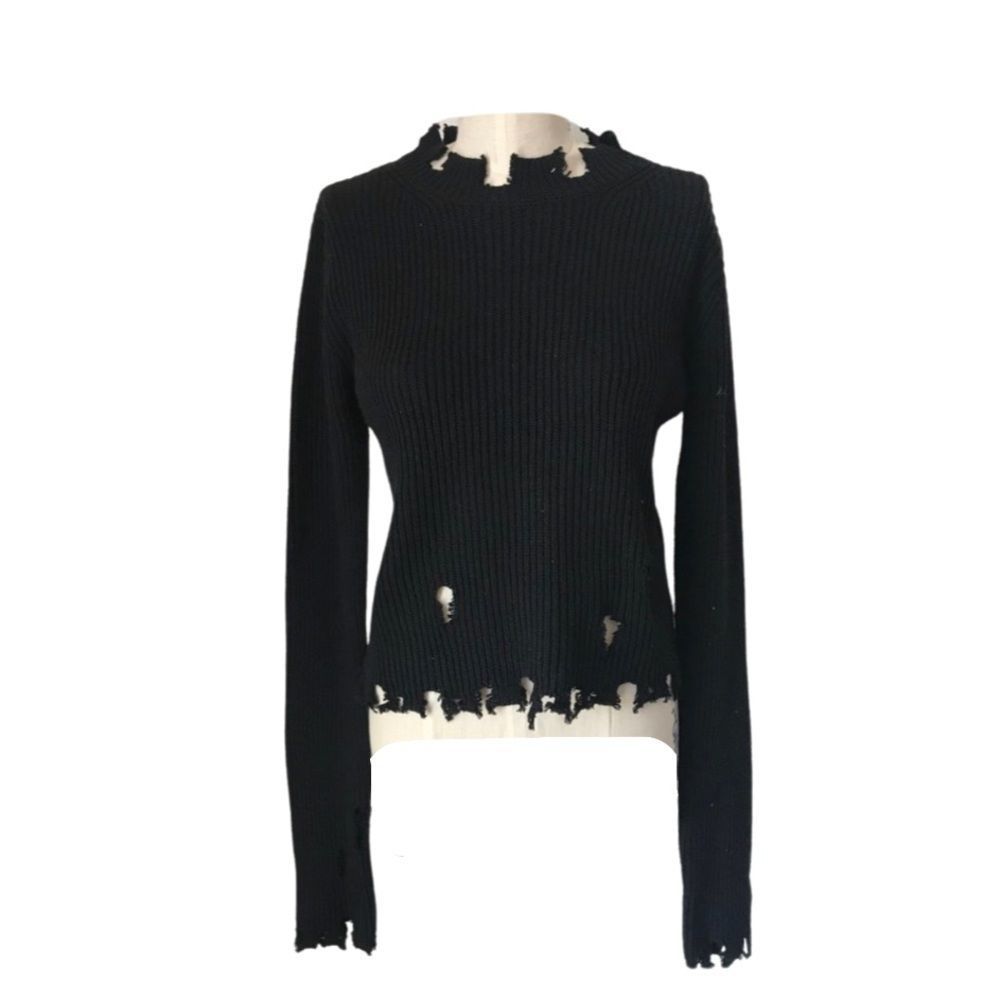 LF wool distressed sweater- Size XS